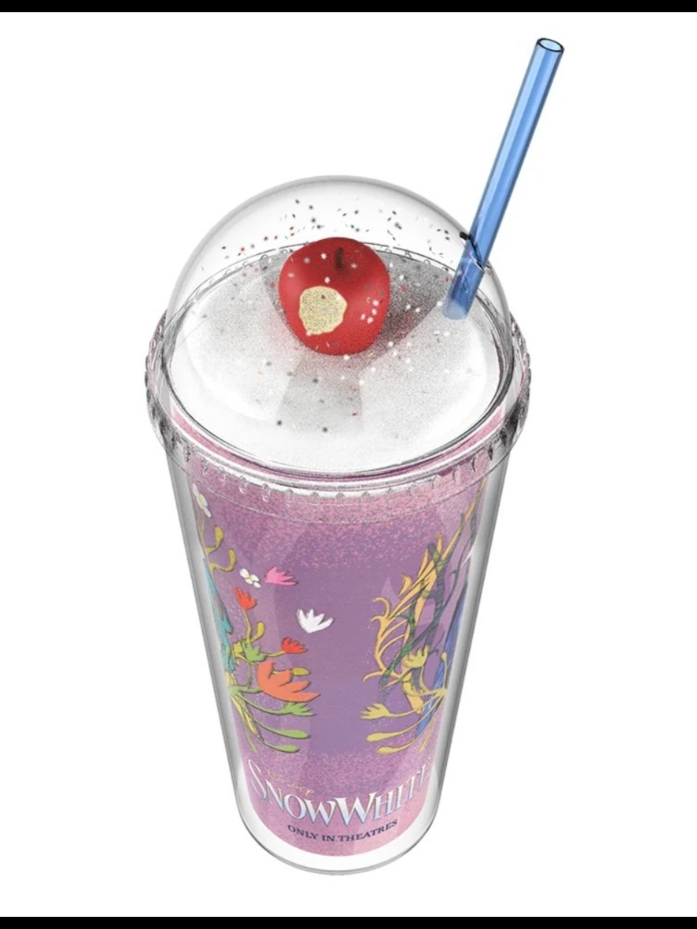 Snow White & Evil Queen Movie Tumbler Red Apple In Lid straw not included